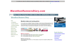 Desktop Screenshot of marathonrunnersdiary.com